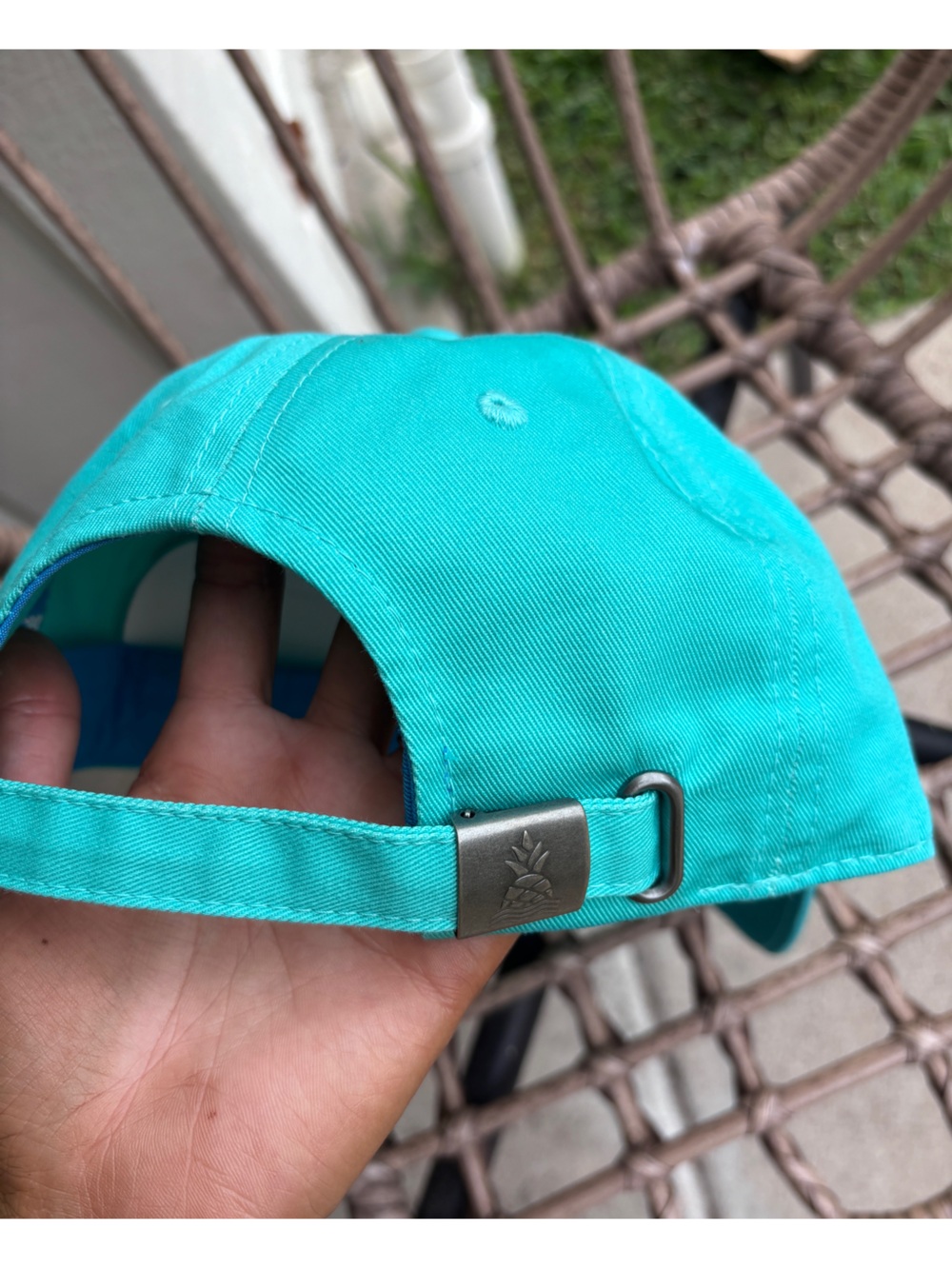 chubbies Bright Turquoise Script Logo Hat - Picture 3 of 5
